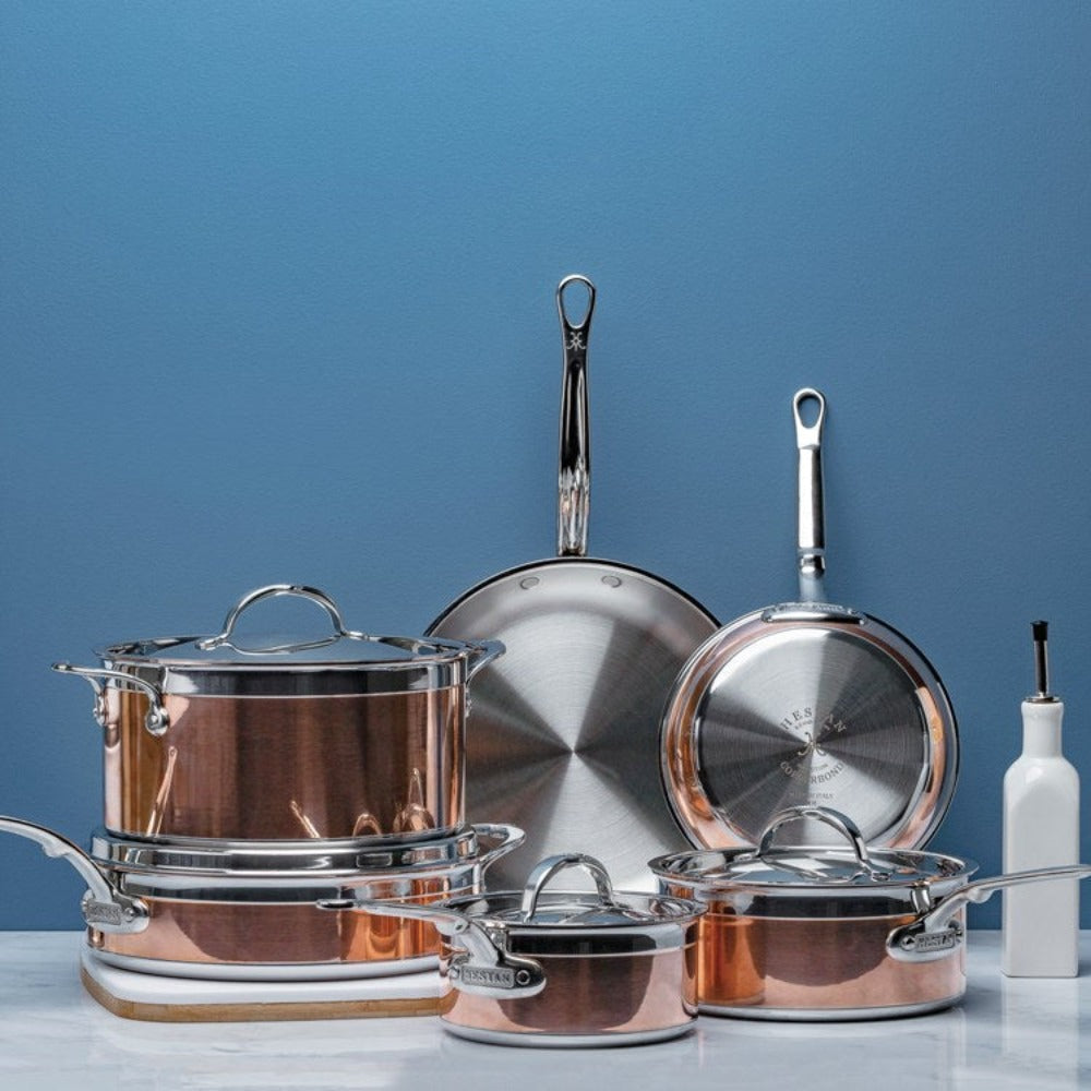 Hestan NanoBond Titanium Stainless Steel Essential 10-Piece Cookware Set