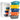 Genicook 5-Piece Multicolor Borosilicate Glass Container Set With Silicone Wrap