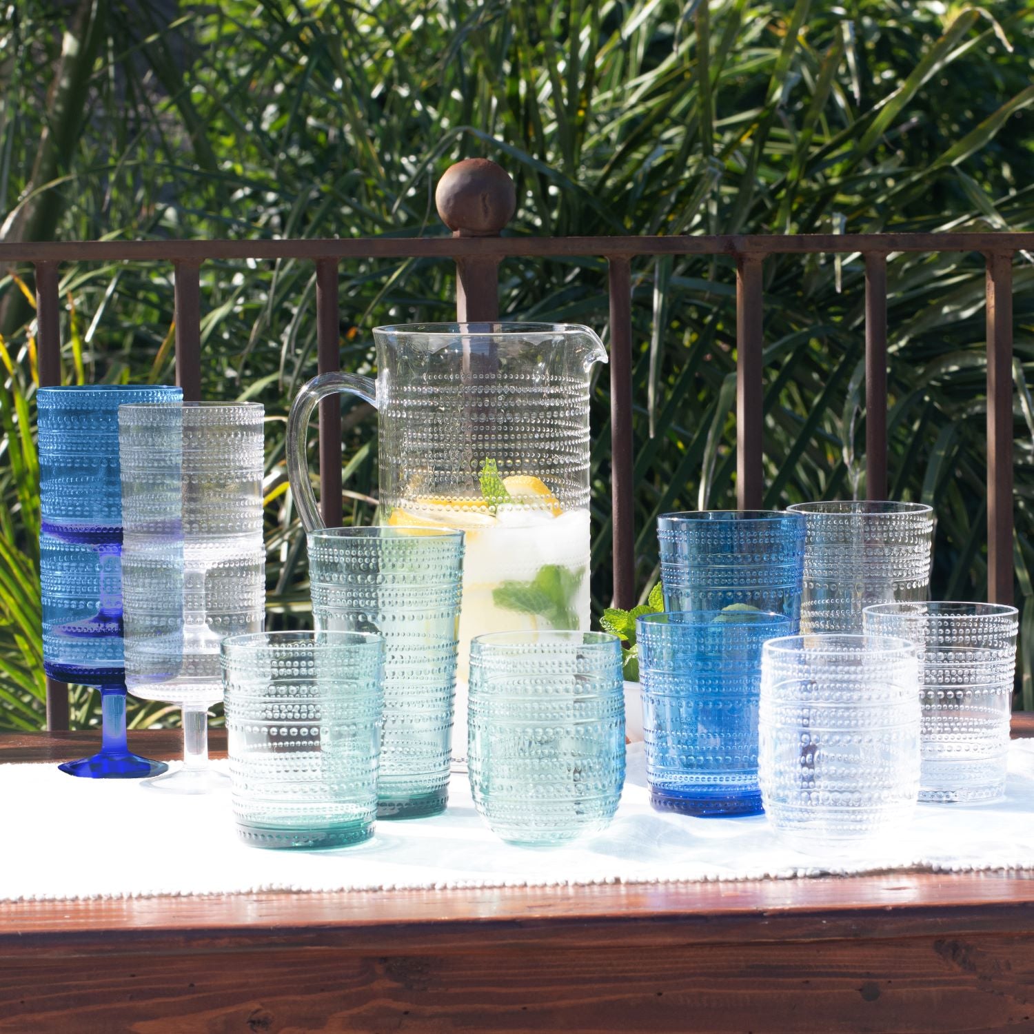 Outdoor Pitcher TarHong Beaded Indoor/Outdoor Acrylic Pitcher – Sabavi® Home