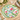Beatriz Ball Vida Blue Birds and Leaves 15.5" Reversible Scalloped Placemats, Set of 4