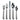 Ricci Argentieri Leopardo 5-Piece Flatware Place Setting