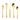 Ricci Argentieri Birchwood Gold 45-Piece Flatware Set