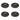 Black Chargers With Gold Beaded Rim, Set of 4