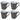 Costa Nova Lagoa Eco Gres White 11" Mug, Set of 4