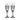 Godinger Dublin Crystal Flute, Set of 2