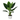 Aureum Bonsai Faux Leaves Plant in White Pot