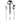 Mepra Stile By Pininfarina Plain Silver 3-Piece Serving Set