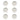 Organic Wheat Melamine Cream Salad Plates, Set of 6