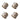Von Gern Home Zinc & Leather Napkin Ring, Set of 4