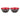 Guzzini Le Murrine Black White Red Small Bowls, Set of 2