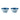 Guzzini Le Murrine Blue Azure Small Bowls, Set of 2