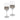 Truro Platinum White Wine Glasses, Set of 2
