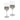 Truro Platinum White Wine Glasses, Set of 2