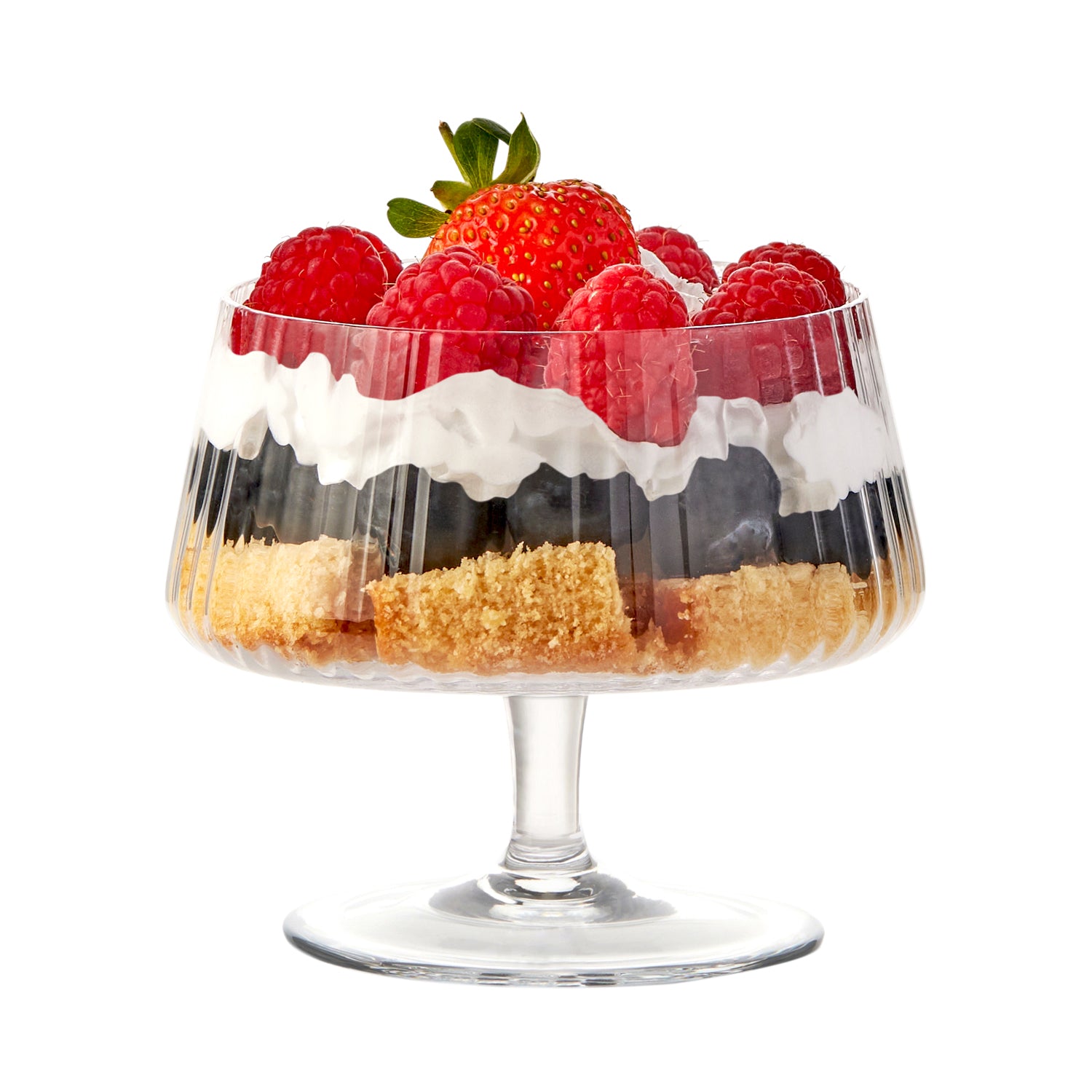 Anton Studio Designs Empire Clear Ribbed Individual Trifle Bowls, Set ...