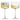 Anton Studio Designs Wave Gold Gin Glasses, Set of 2