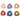 Bodrum Linens Chain Link Napkin Rings, Set of 4