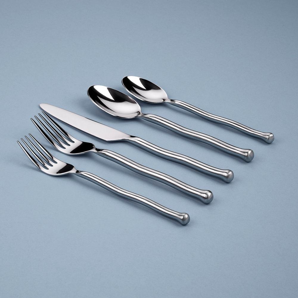 Gourmet Settings Exotique Platinum 20-Piece Flatware Set