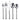 Gourmet Settings Exotique Platinum 20-Piece Set
