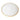 White Alabaster Chargers With Gold Rim, Set Of 4