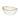 White Dessert Bowl with Gold Rim