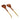 Wooden Salad Servers With Gold Handle, Set of 2
